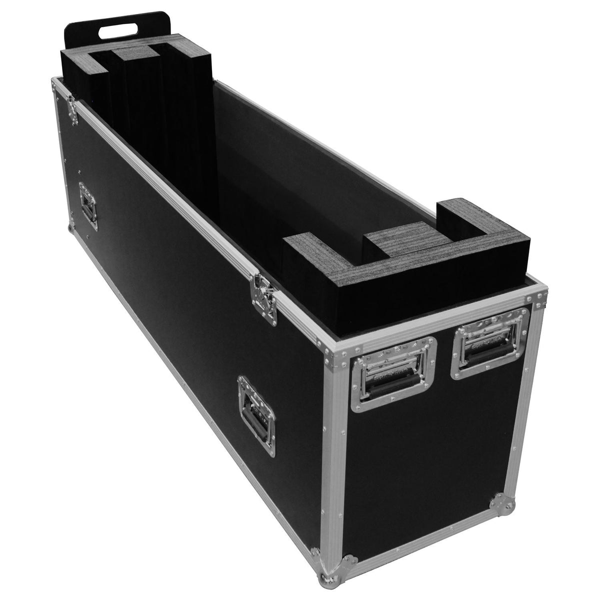 Dual 60-65″ Flat Screen Monitor Flight Case with Casters – Protect-case  Global